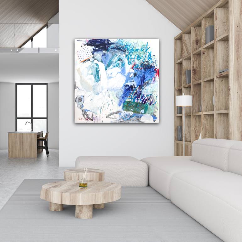 Original Abstract Expressionism Abstract Painting by Carolina Alotus