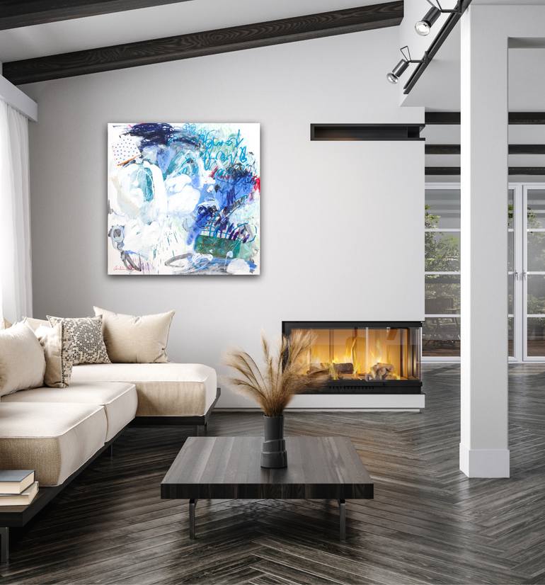 Original Abstract Expressionism Abstract Painting by Carolina Alotus