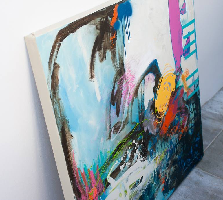 Original Abstract Expressionism Abstract Painting by Carolina Alotus