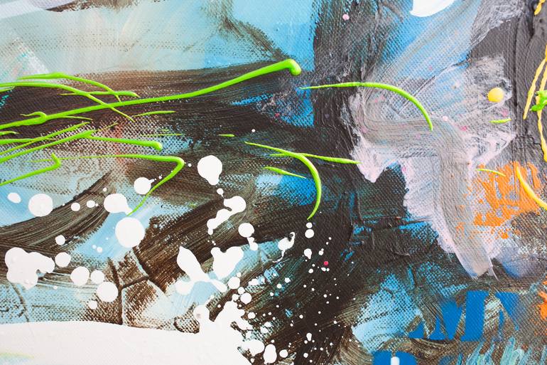 Original Abstract Expressionism Abstract Painting by Carolina Alotus