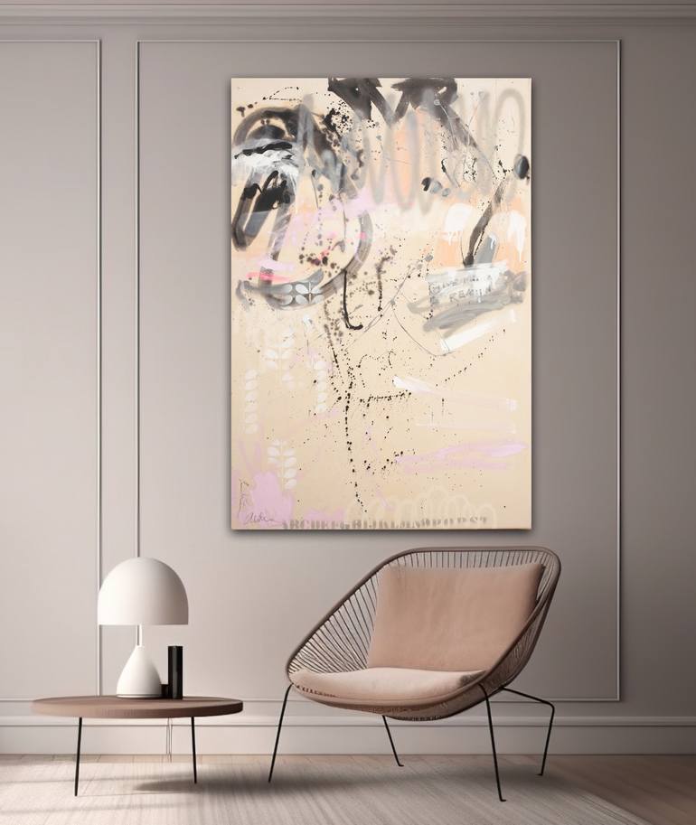 Original Abstract Expressionism Abstract Painting by Carolina Alotus