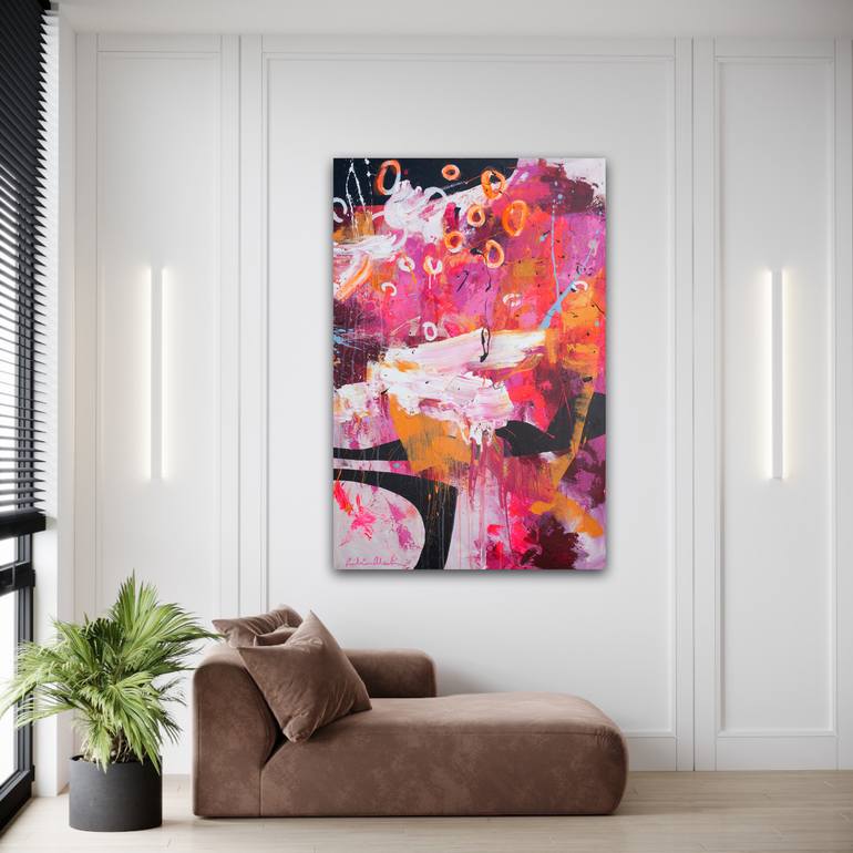 Original Abstract Expressionism Abstract Painting by Carolina Alotus