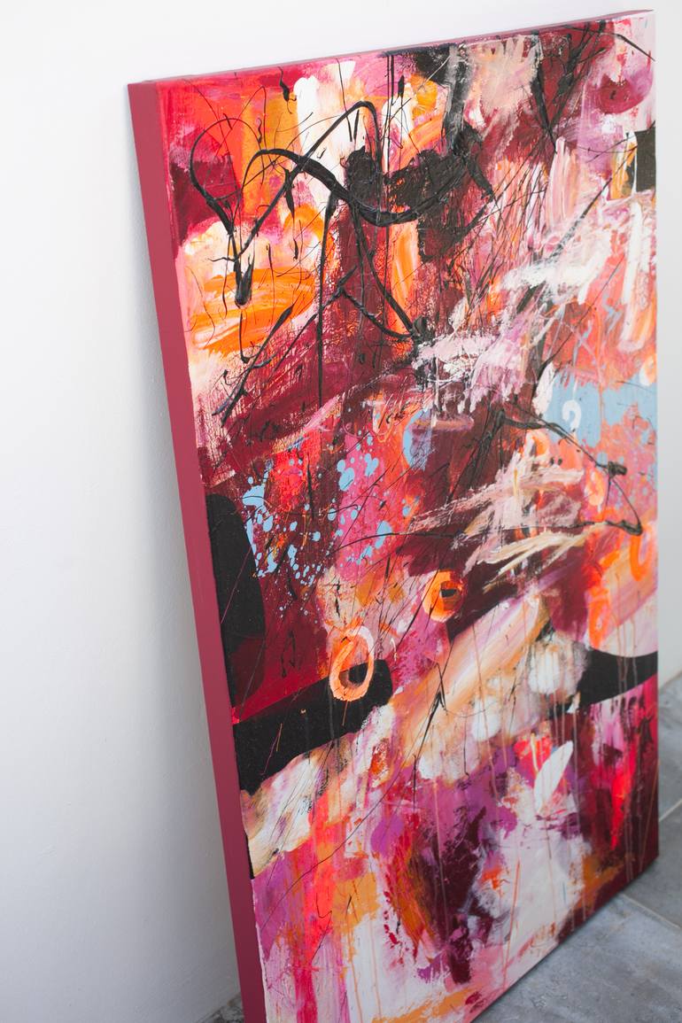 Original Abstract Expressionism Abstract Painting by Carolina Alotus