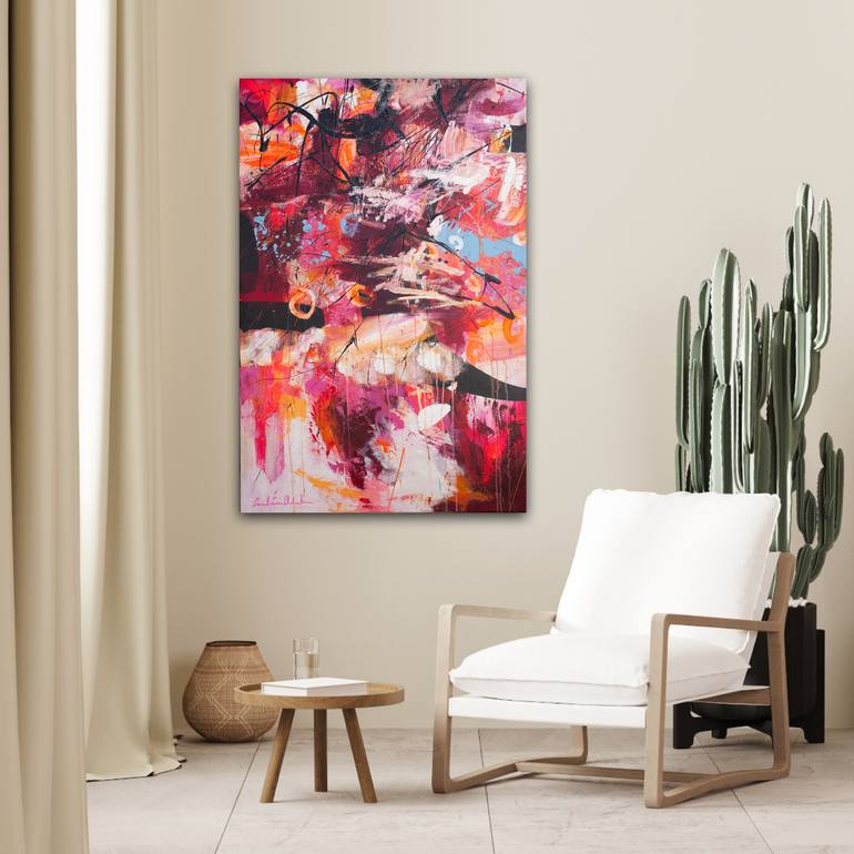 Original Abstract Expressionism Abstract Painting by Carolina Alotus