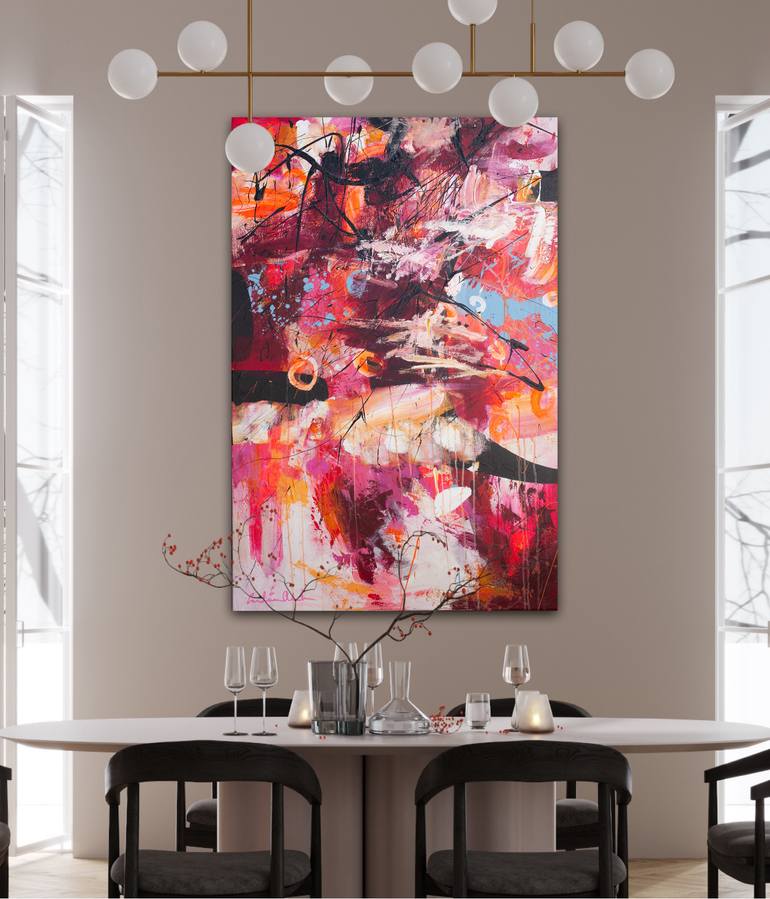 Original Abstract Expressionism Abstract Painting by Carolina Alotus