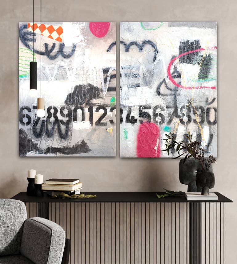 Original Abstract Expressionism Abstract Painting by Carolina Alotus