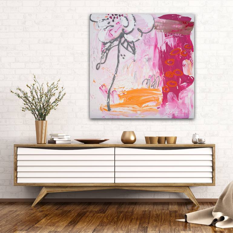 Original Abstract Expressionism Abstract Painting by Carolina Alotus