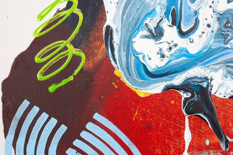 Original Abstract Expressionism Abstract Painting by Carolina Alotus