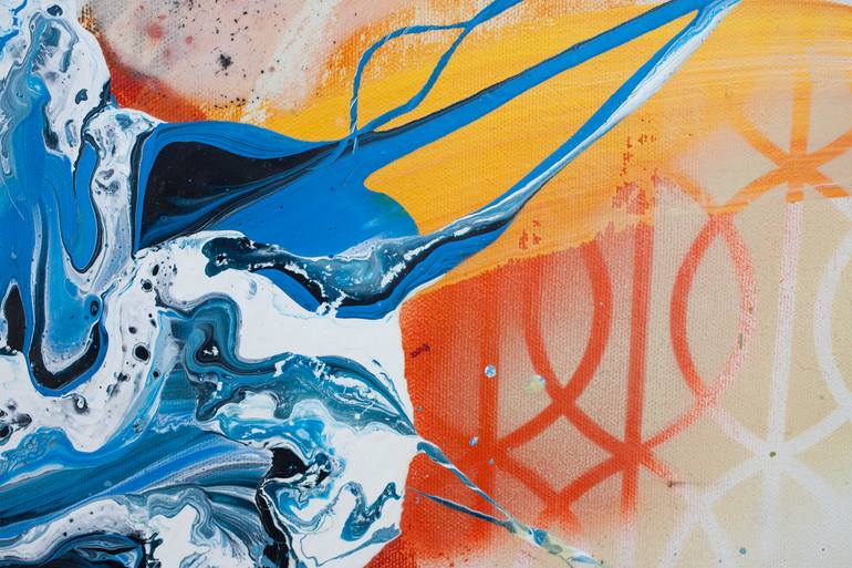 Original Abstract Expressionism Abstract Painting by Carolina Alotus