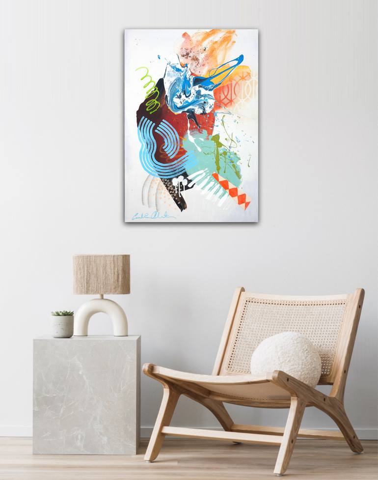 Original Abstract Expressionism Abstract Painting by Carolina Alotus