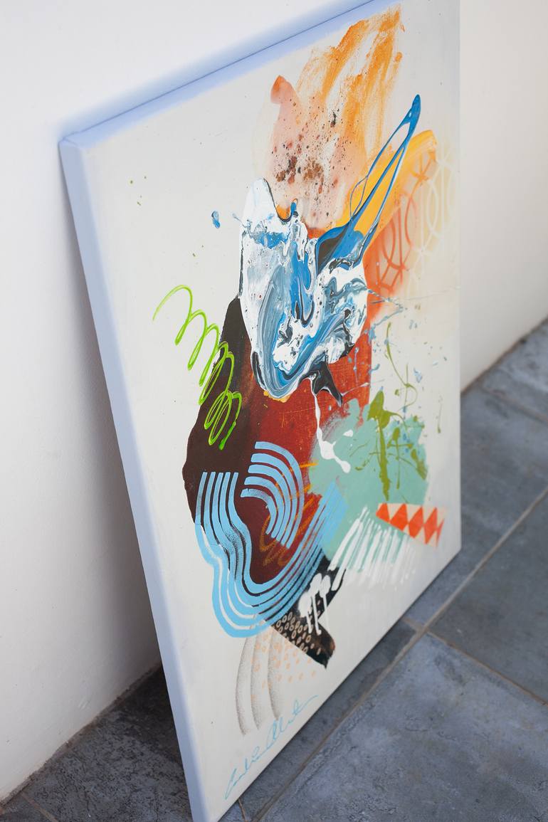 Original Abstract Expressionism Abstract Painting by Carolina Alotus