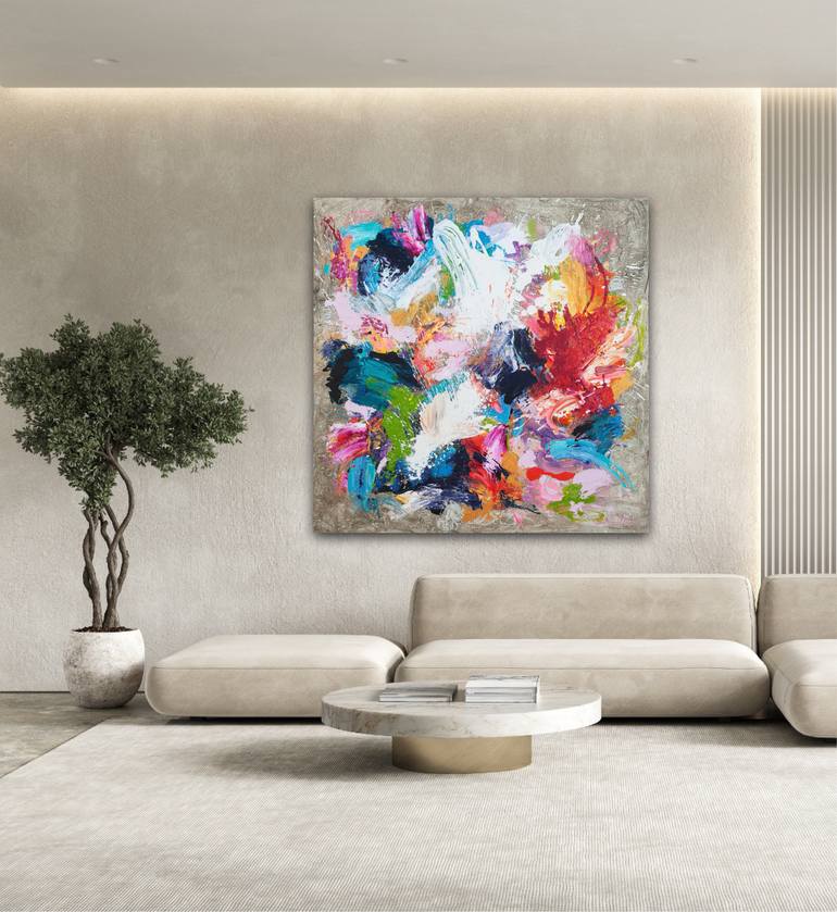 Original Abstract Expressionism Abstract Painting by Carolina Alotus