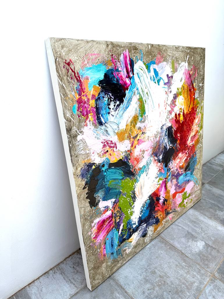 Original Abstract Expressionism Abstract Painting by Carolina Alotus