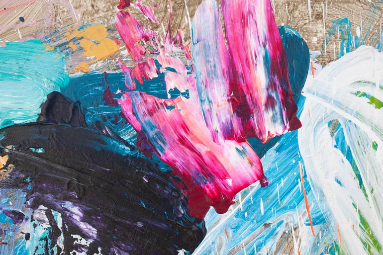 Original Abstract Expressionism Abstract Painting by Carolina Alotus