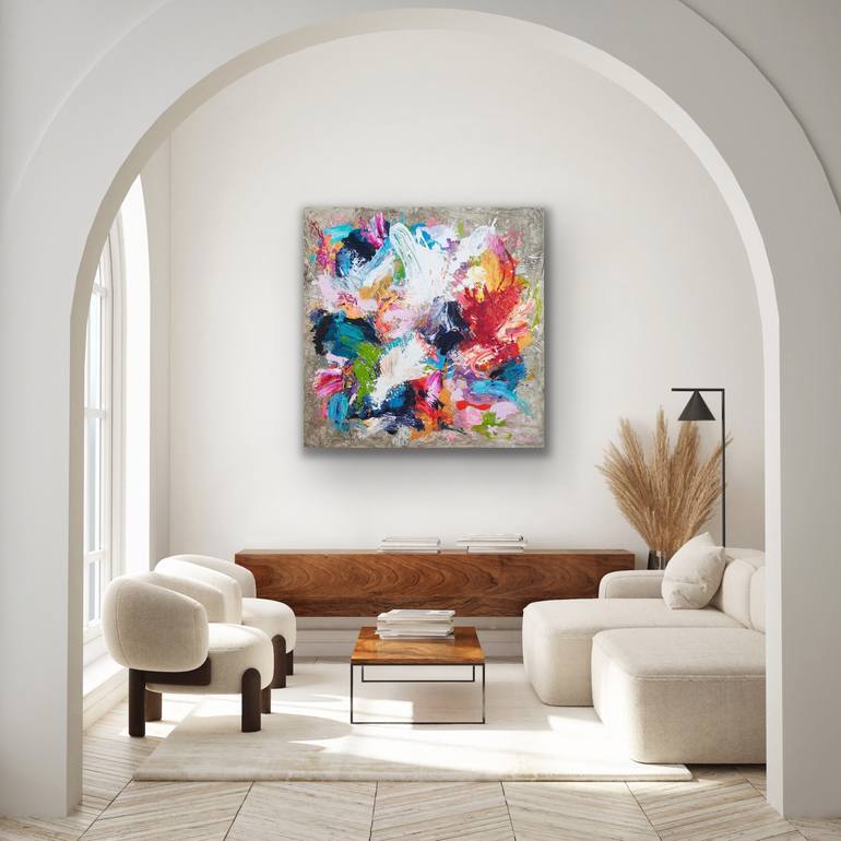 Original Abstract Expressionism Abstract Painting by Carolina Alotus