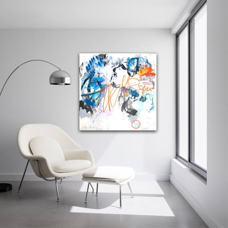Original Abstract Expressionism Abstract Painting by Carolina Alotus