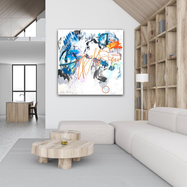 Original Abstract Expressionism Abstract Painting by Carolina Alotus