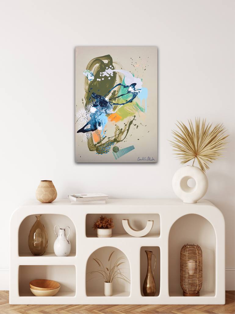 Original Abstract Expressionism Abstract Painting by Carolina Alotus