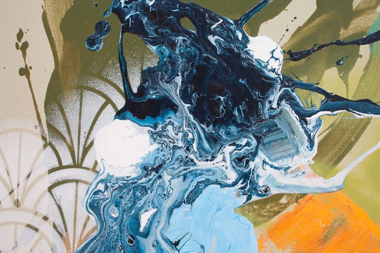 Original Abstract Expressionism Abstract Painting by Carolina Alotus