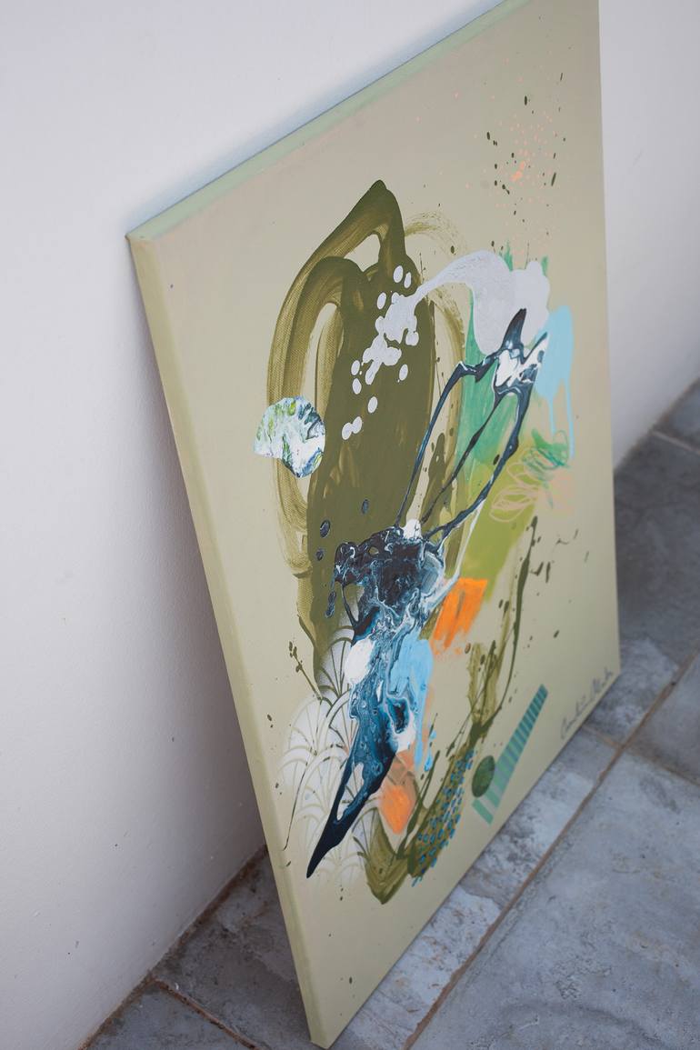 Original Abstract Expressionism Abstract Painting by Carolina Alotus