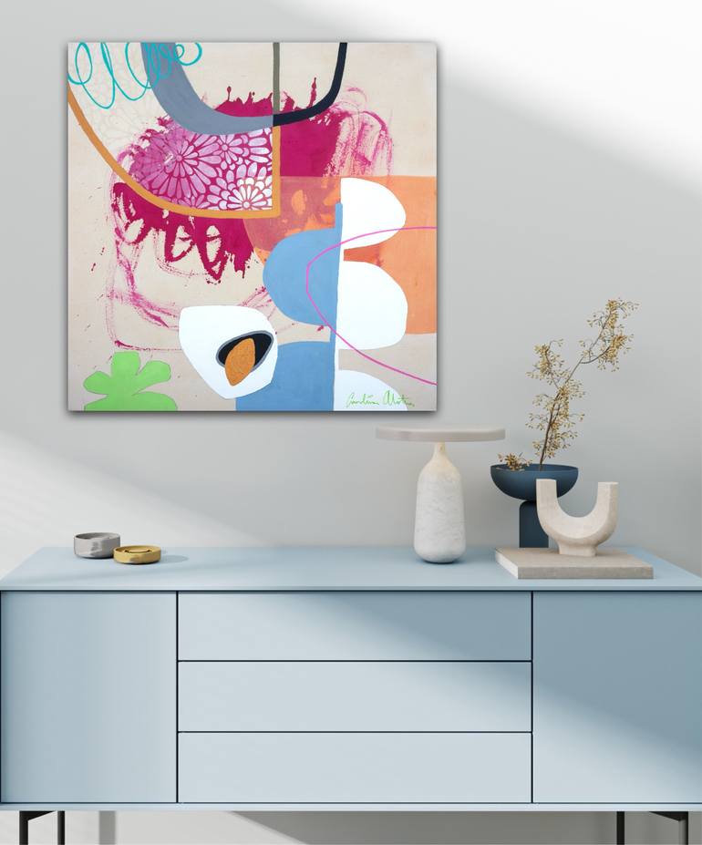 Original Abstract Expressionism Abstract Painting by Carolina Alotus