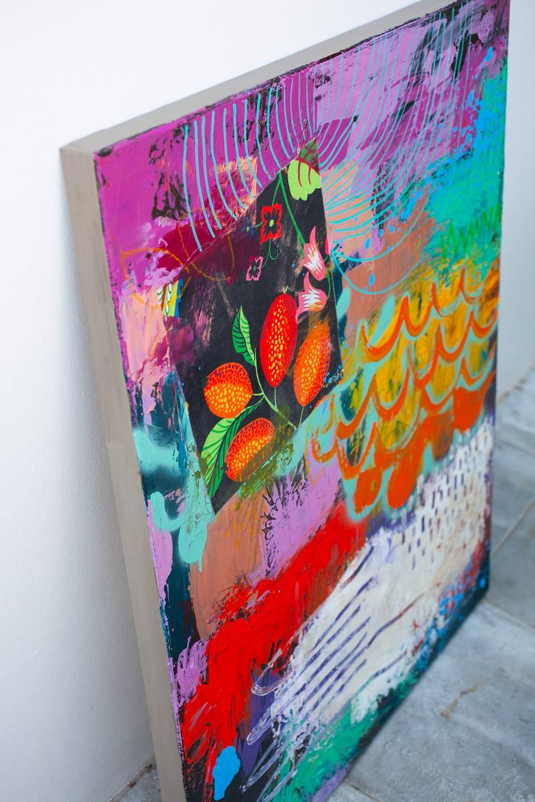 Original Abstract Expressionism Abstract Painting by Carolina Alotus