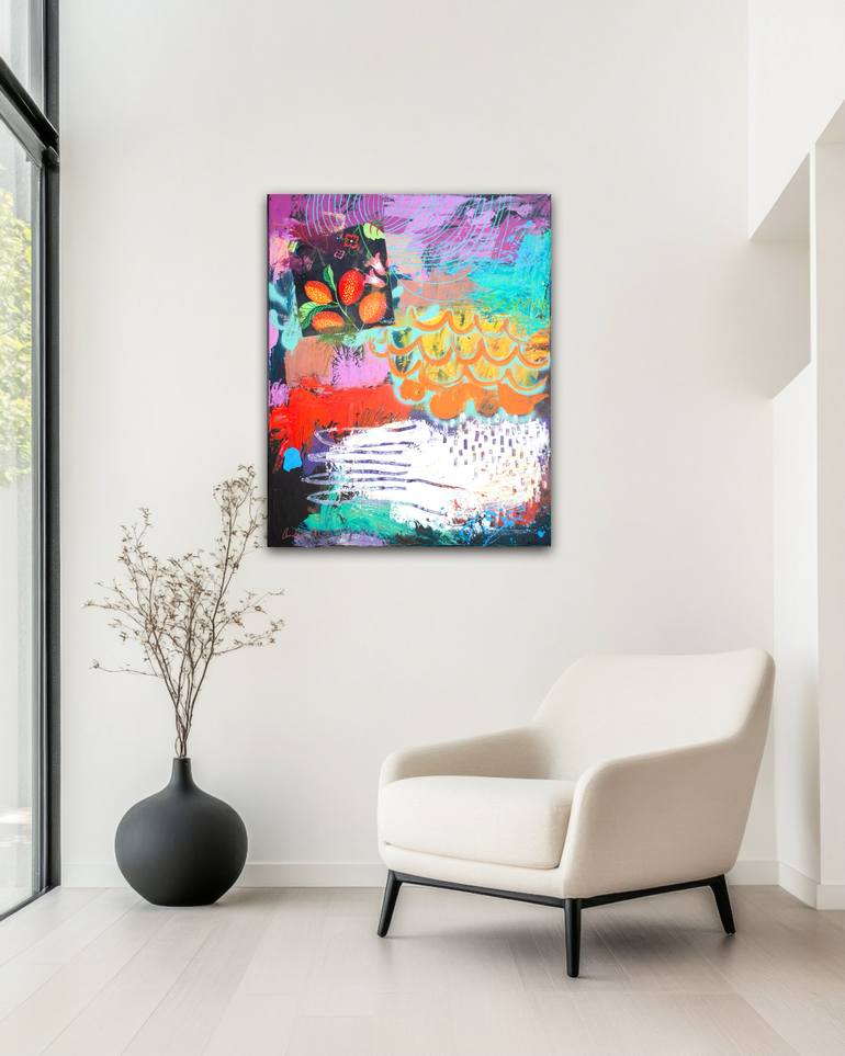 Original Abstract Expressionism Abstract Painting by Carolina Alotus