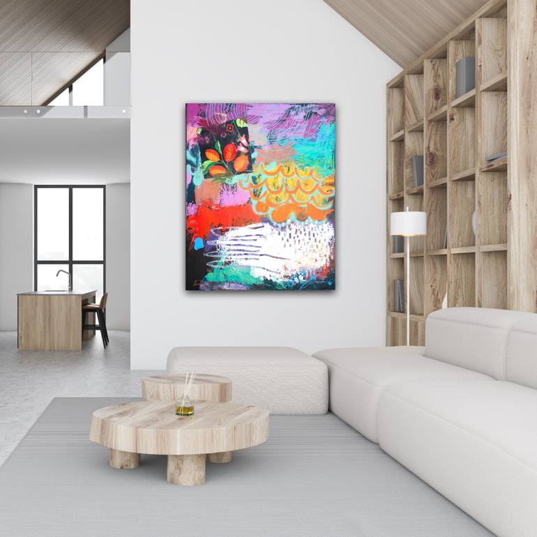 Original Abstract Expressionism Abstract Painting by Carolina Alotus