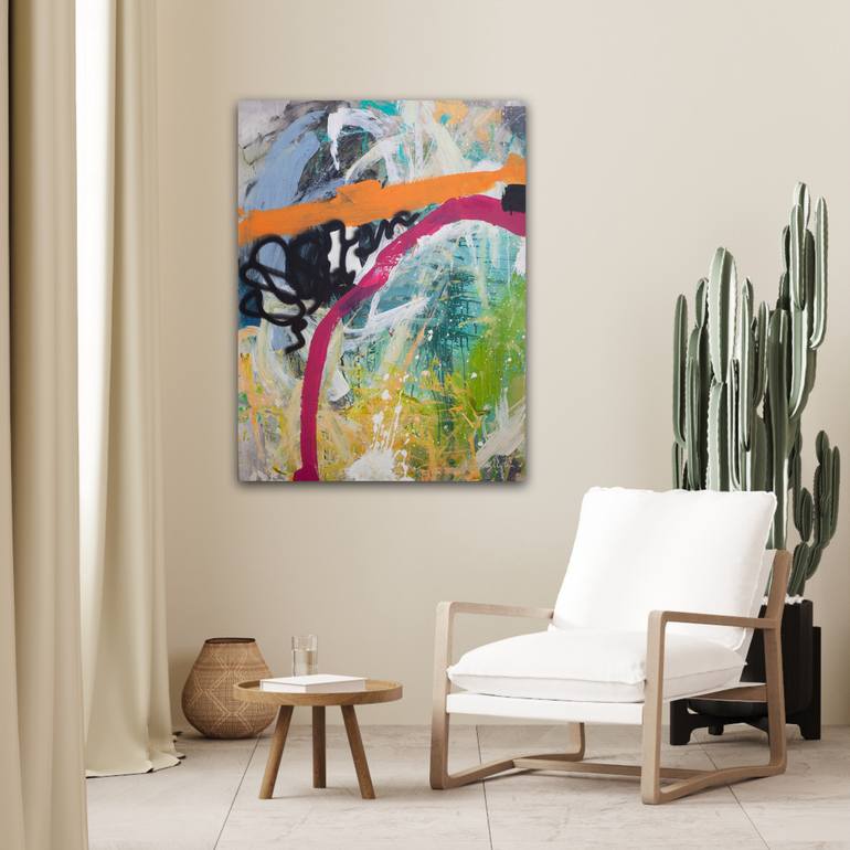 Original Abstract Expressionism Abstract Painting by Carolina Alotus
