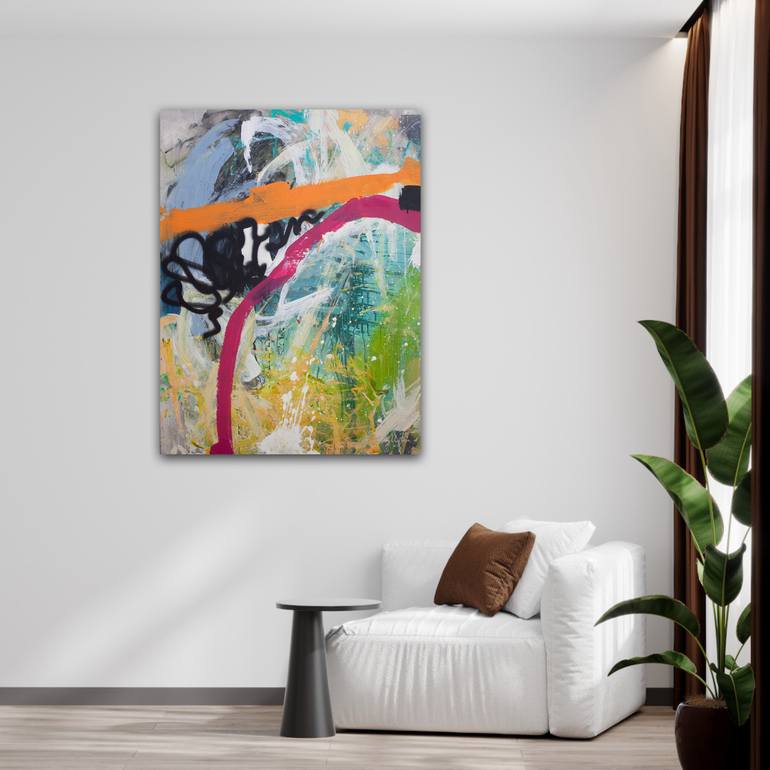 Original Abstract Expressionism Abstract Painting by Carolina Alotus