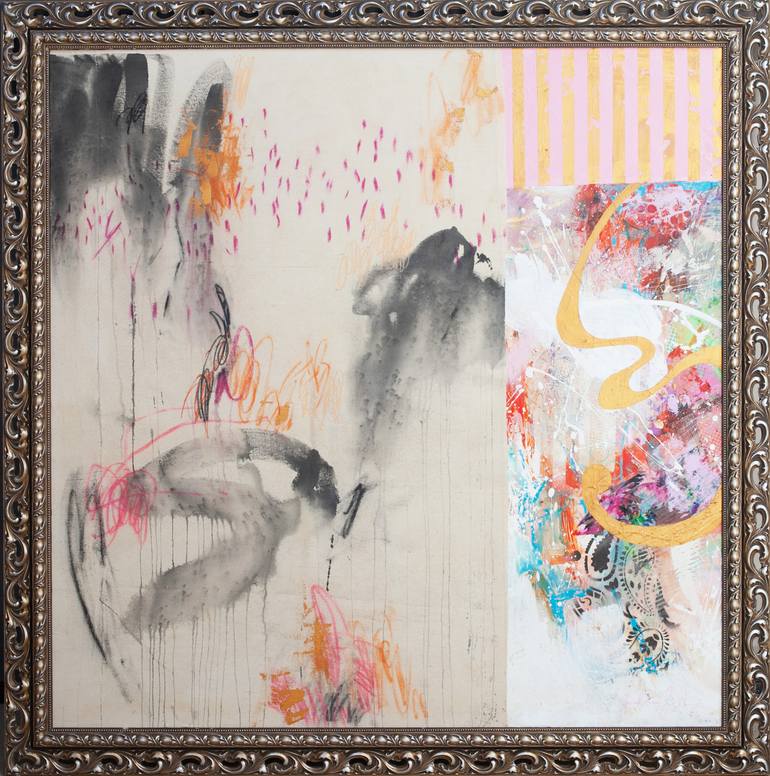 Original Abstract Expressionism Abstract Painting by Carolina Alotus