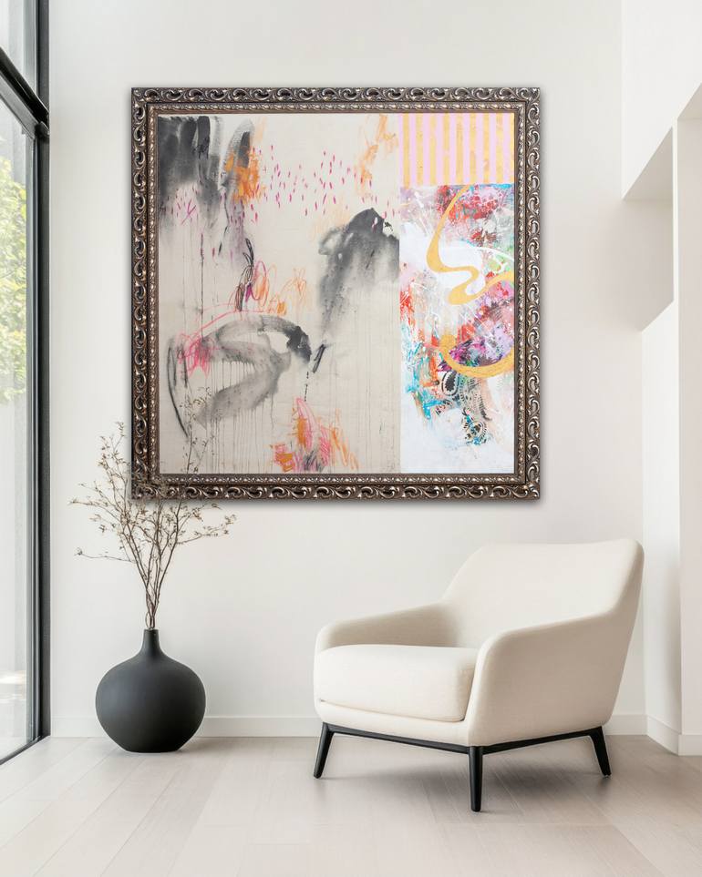 Original Abstract Expressionism Abstract Painting by Carolina Alotus