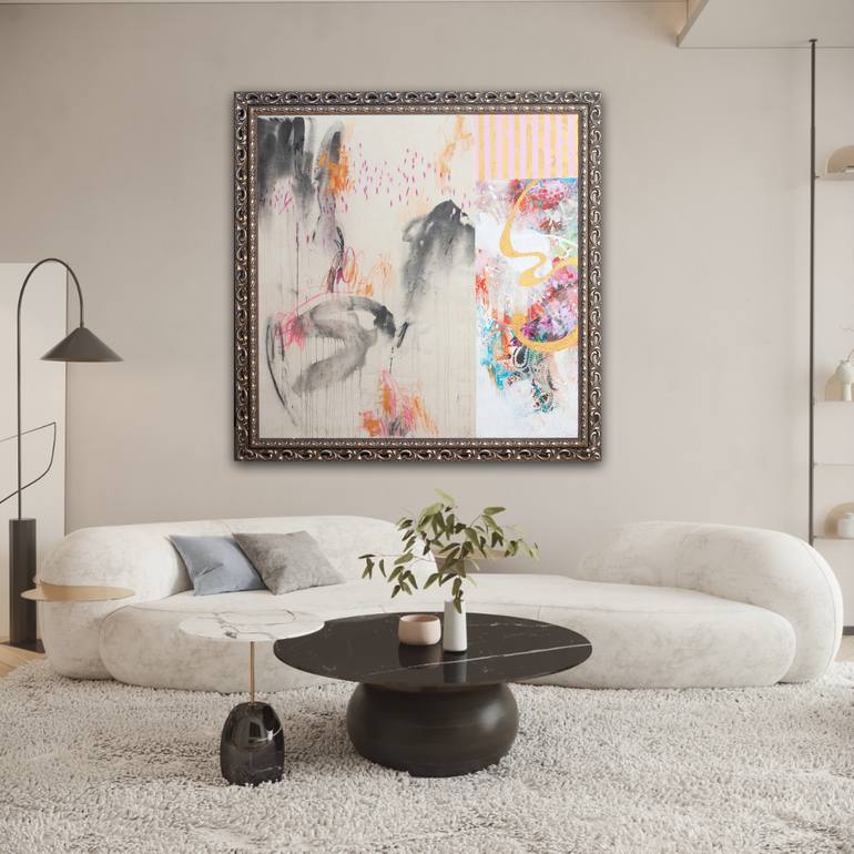 Original Abstract Expressionism Abstract Painting by Carolina Alotus