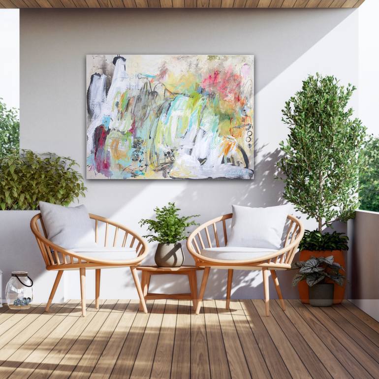 Original Abstract Expressionism Abstract Painting by Carolina Alotus
