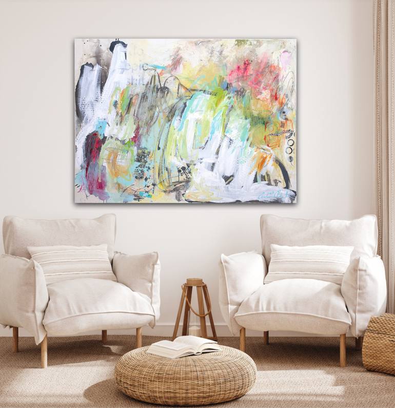 Original Abstract Expressionism Abstract Painting by Carolina Alotus