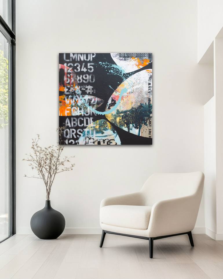 Original Abstract Expressionism Abstract Painting by Carolina Alotus