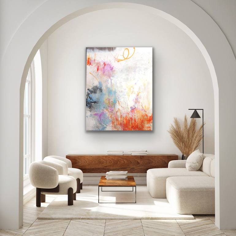 Original Abstract Expressionism Abstract Painting by Carolina Alotus