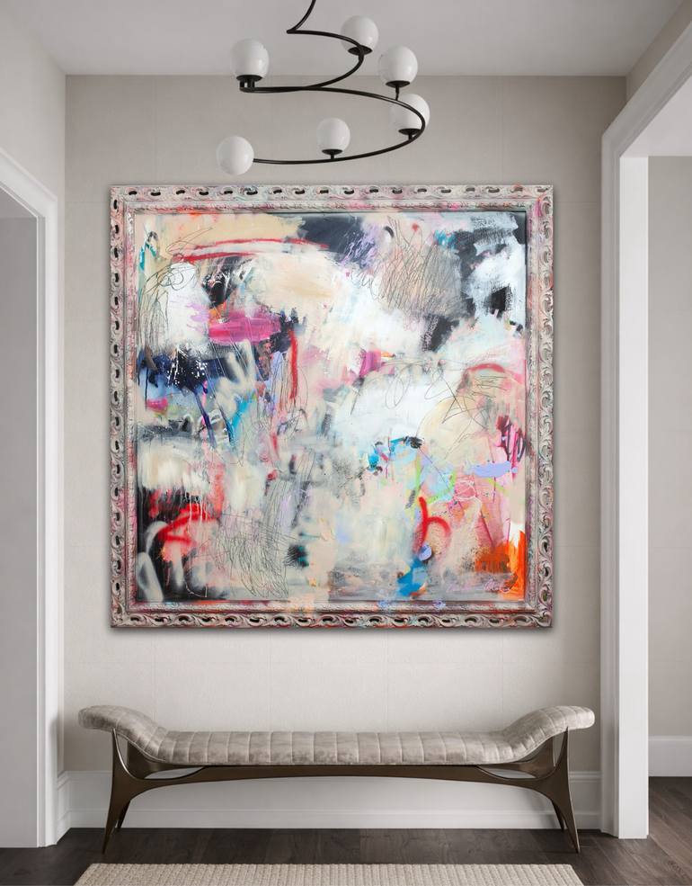 Original Abstract Expressionism Abstract Painting by Carolina Alotus