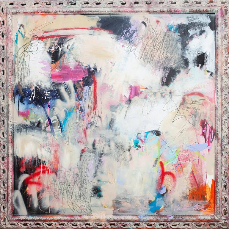 Original Abstract Expressionism Abstract Painting by Carolina Alotus