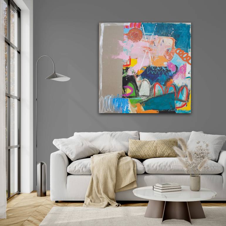 Original Abstract Expressionism Abstract Painting by Carolina Alotus