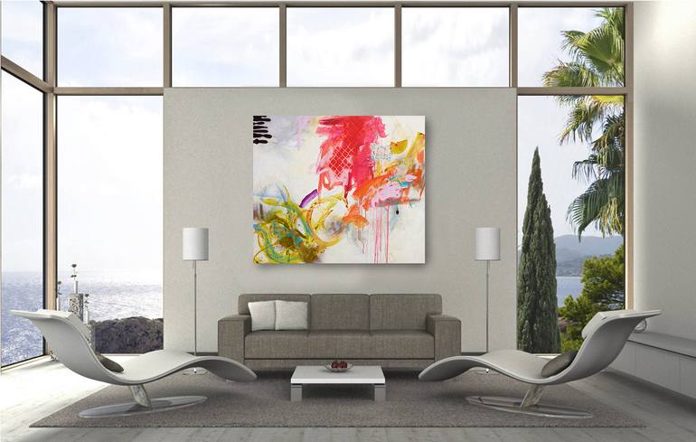 Original Abstract Expressionism Abstract Painting by Carolina Alotus