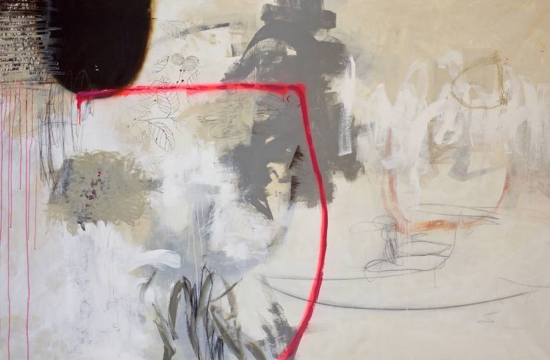 Original Abstract Expressionism Abstract Painting by Carolina Alotus