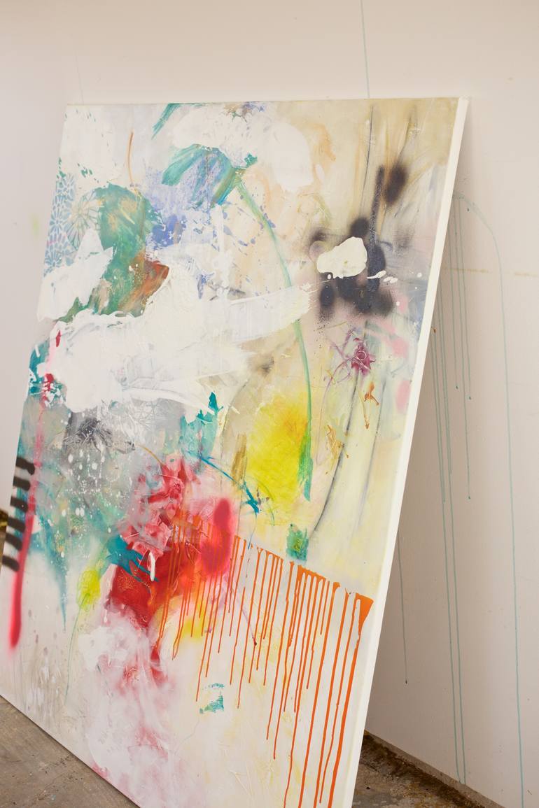 Original Abstract Expressionism Abstract Painting by Carolina Alotus
