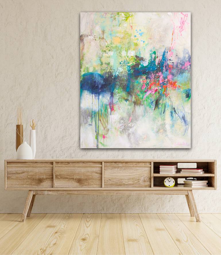 Original Abstract Expressionism Abstract Painting by Carolina Alotus