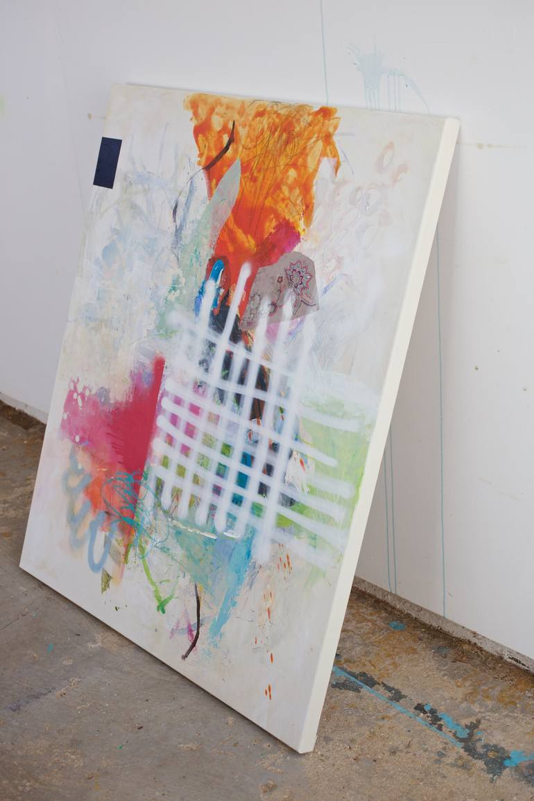 Original Abstract Expressionism Abstract Painting by Carolina Alotus