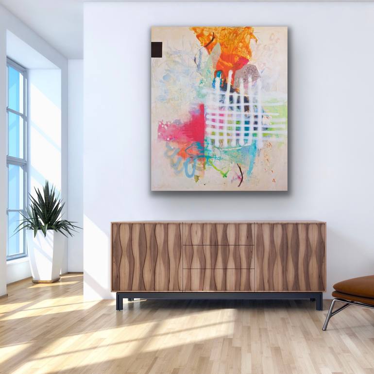 Original Abstract Expressionism Abstract Painting by Carolina Alotus