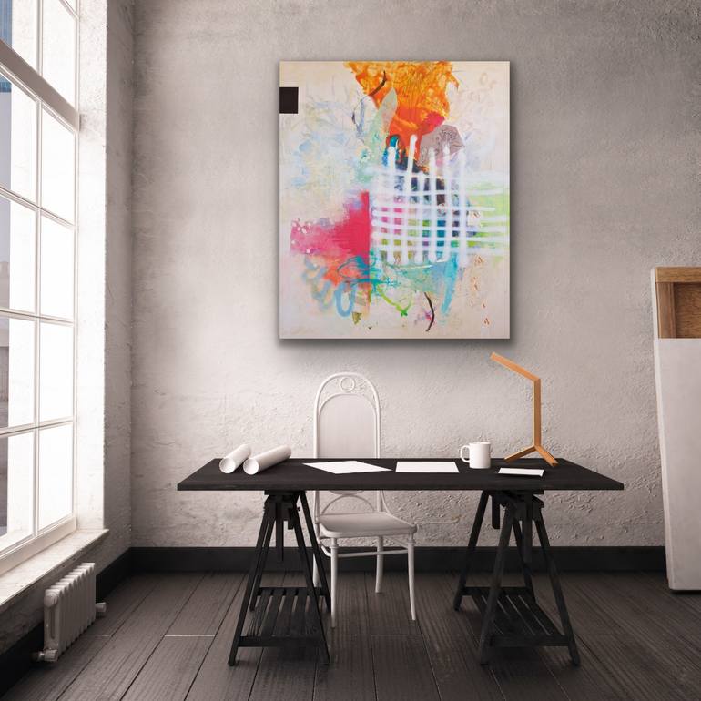 Original Abstract Expressionism Abstract Painting by Carolina Alotus