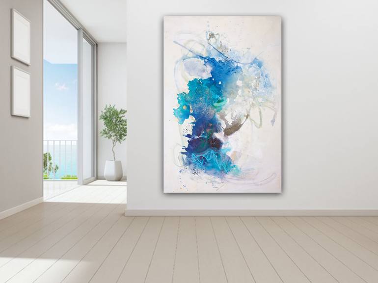 Original Abstract Expressionism Abstract Painting by Carolina Alotus