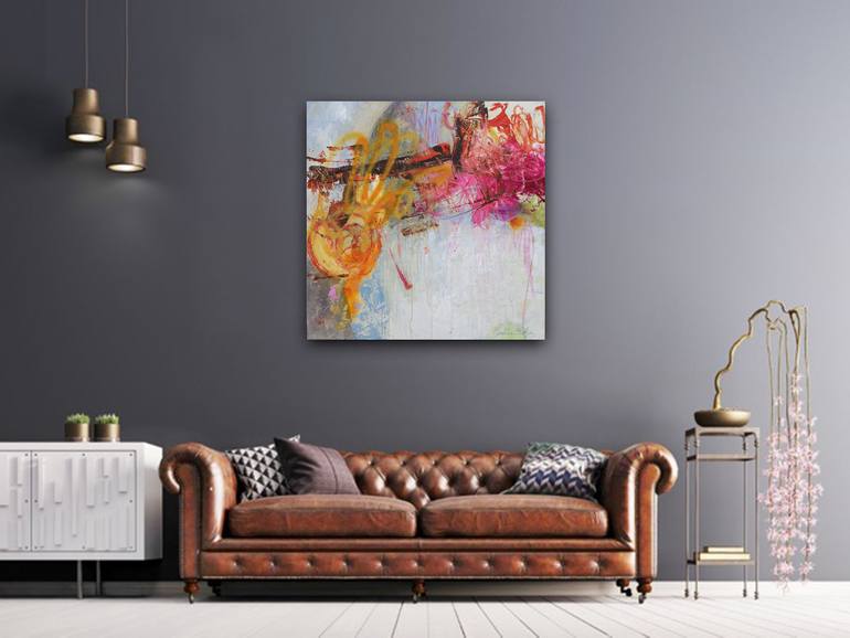 Original Abstract Expressionism Abstract Painting by Carolina Alotus
