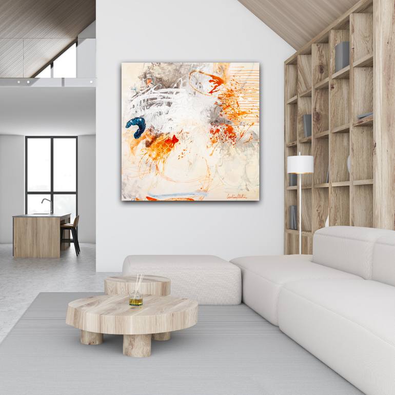 Original Abstract Expressionism Abstract Painting by Carolina Alotus